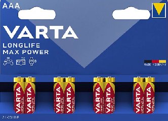 Lot de 8 piles VARTA