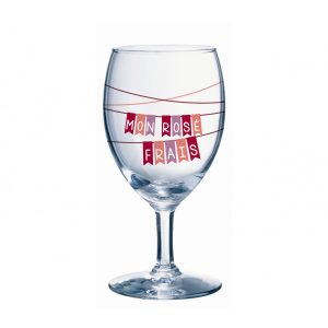 VERRE A VIN NAPOLI MON ROSE FRAIS - 24cl - SET DE 6 PIECES