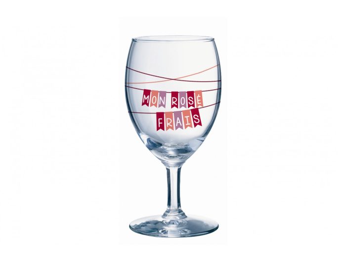 VERRE A VIN NAPOLI MON ROSE FRAIS - 24cl - SET DE 6 PIECES