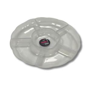 Plateau de présentation en plastique 6 compartiments