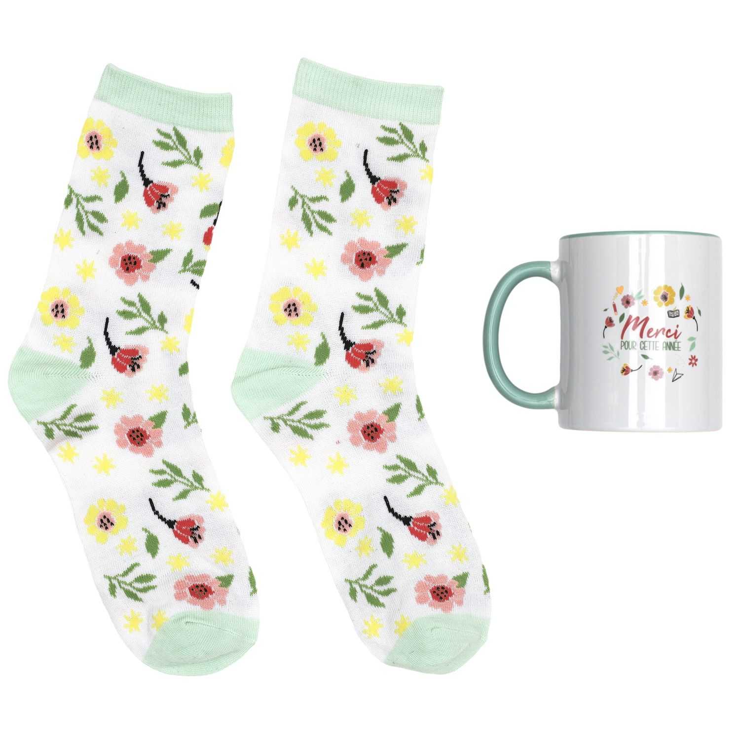 Coffret bougies et chaussettes " Merci pour cette année !" – Image 3