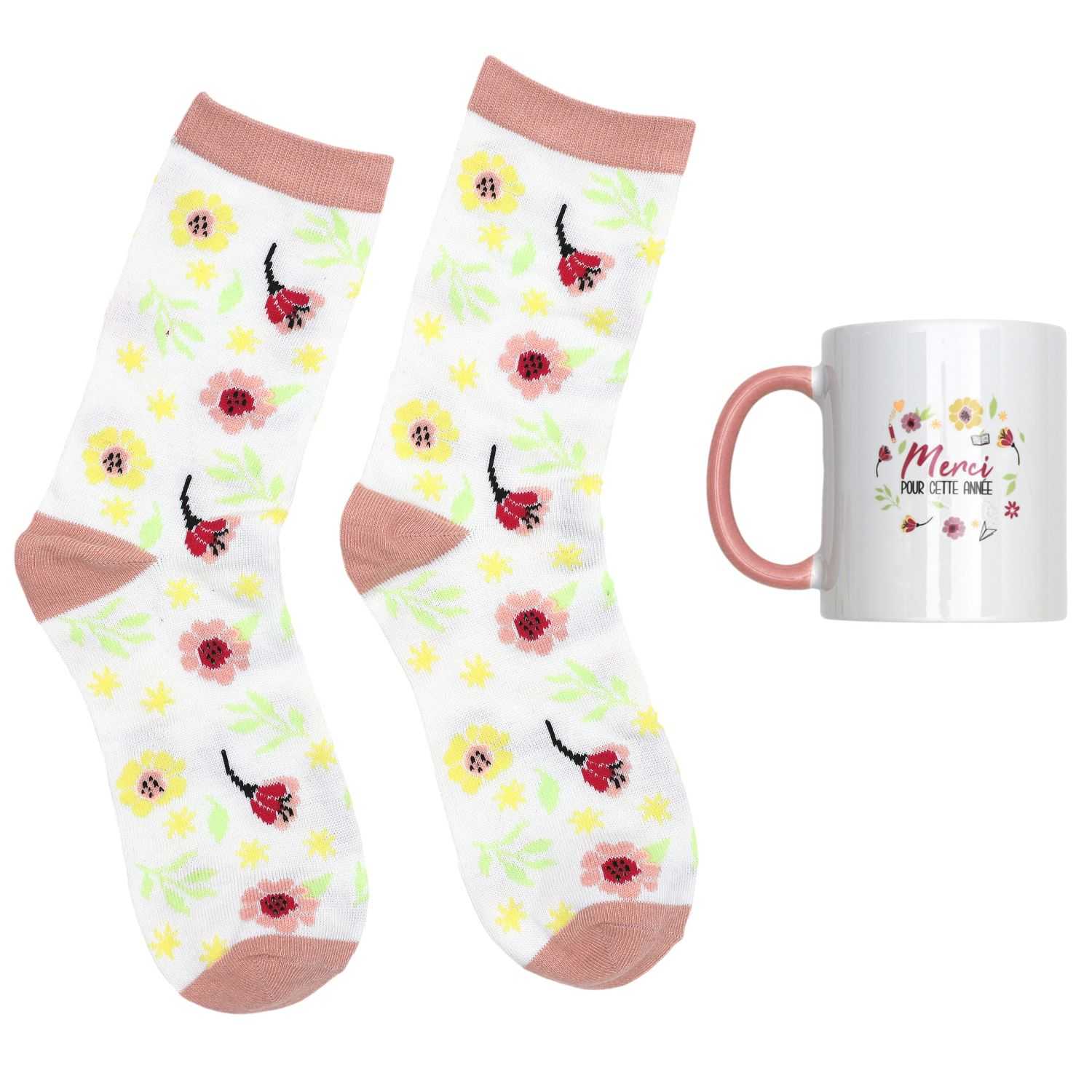 Coffret bougies et chaussettes " Merci pour cette année !" – Image 2
