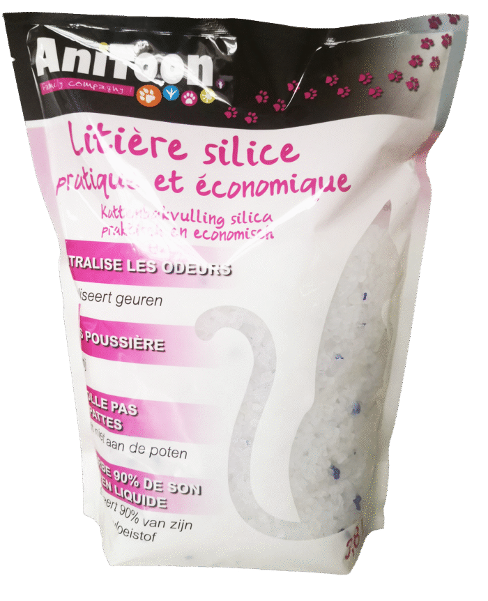 litière chat silice