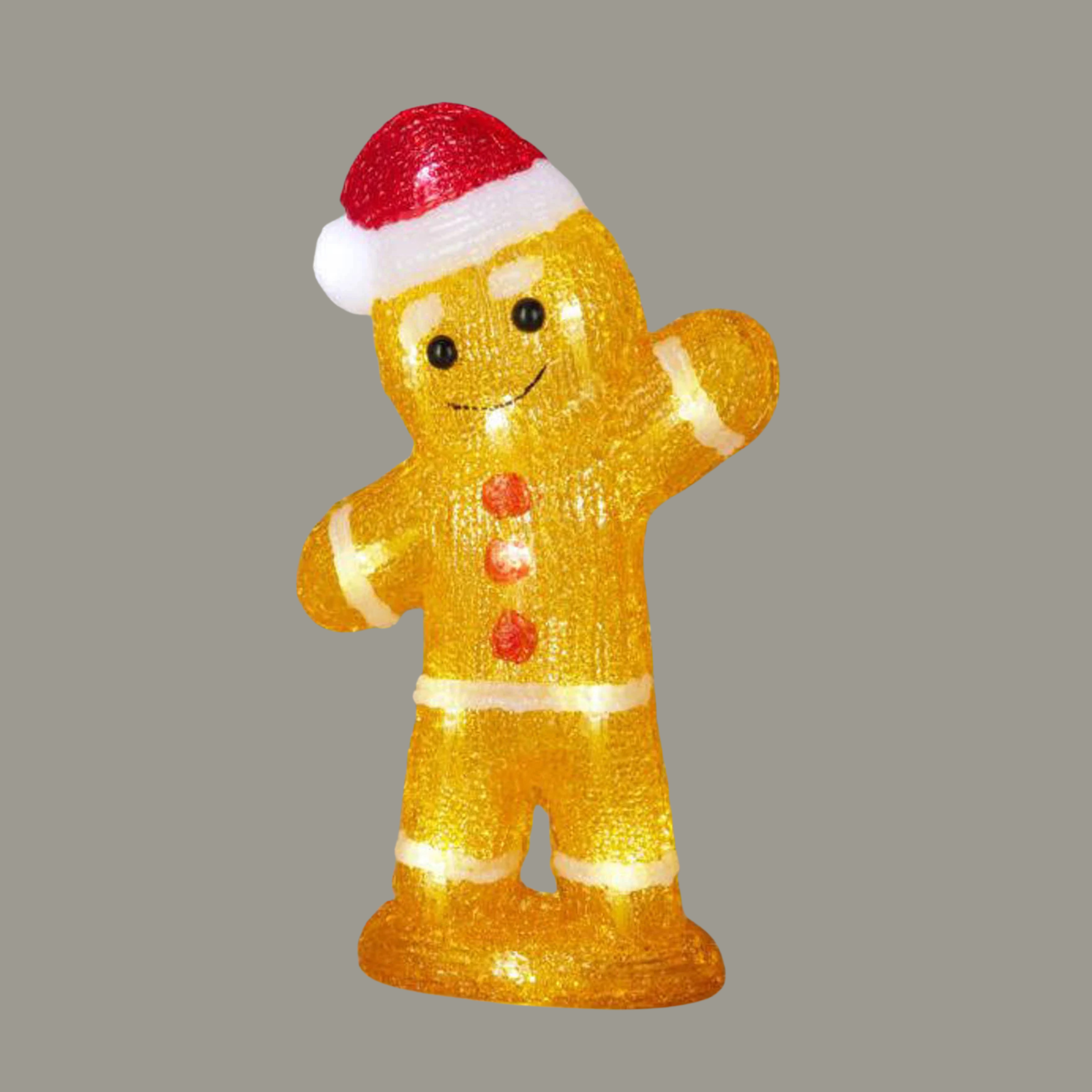 Bonhomme de Pain d'épices 30cm 20LEDS