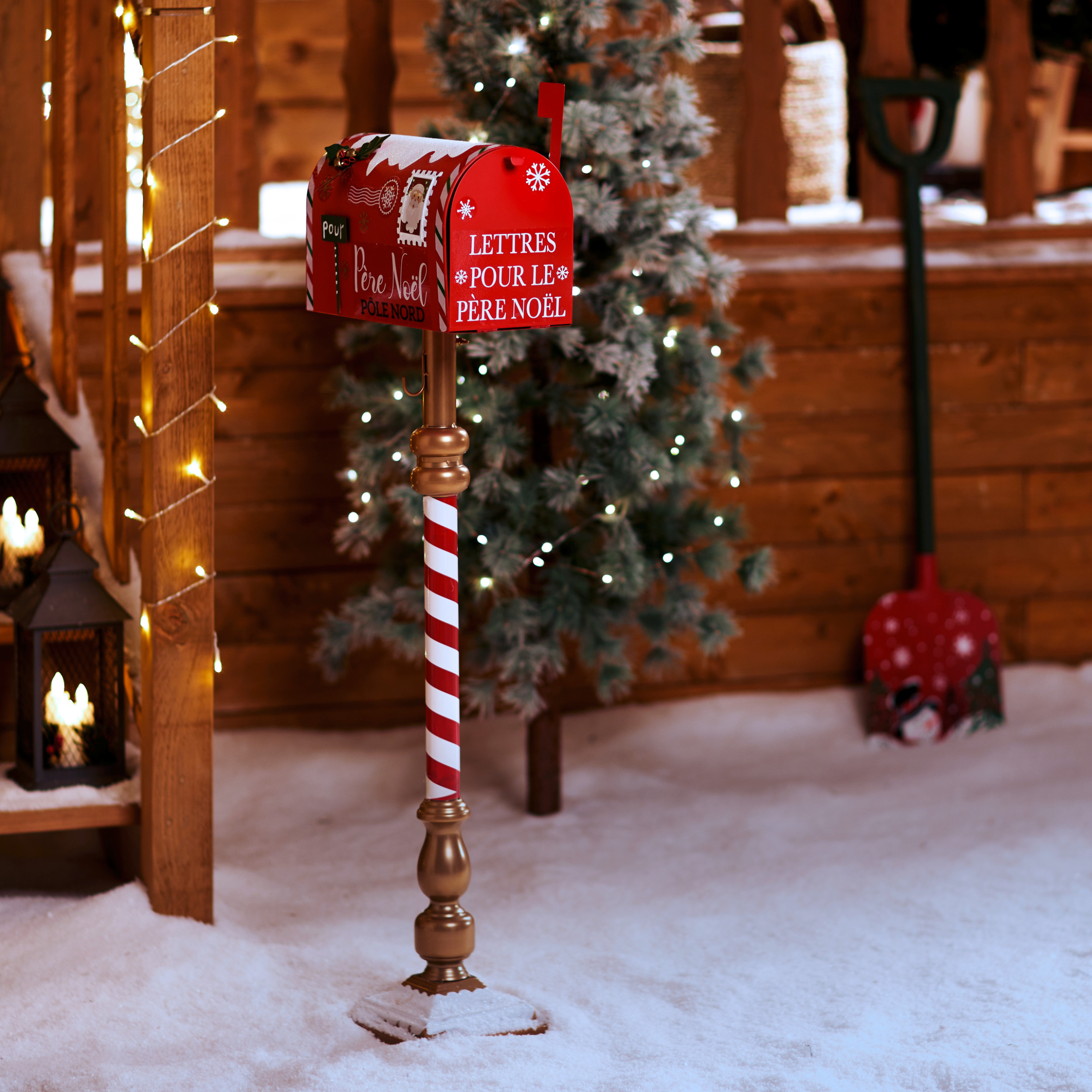 Boîte aux lettres de Noël H100cm